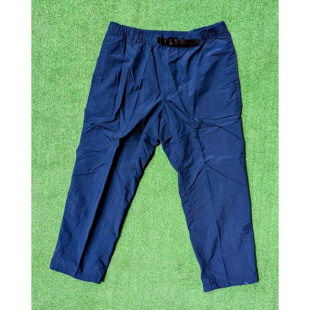 TravelSmith Men’s Navy Long Hiking/Outdoors HEMMED Med Nylon Pocket Pants GUC